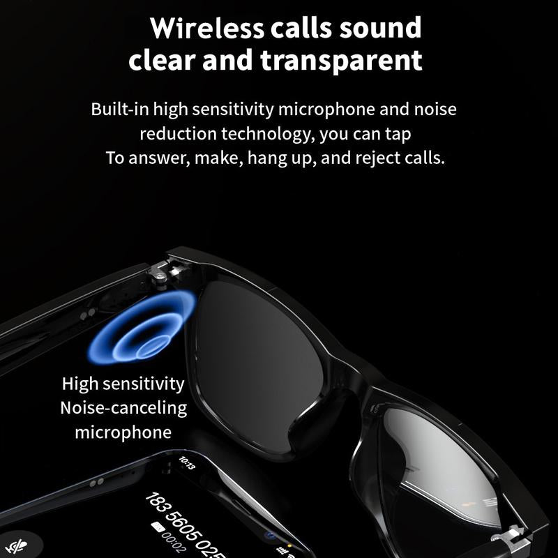 E13 Smart Glasses Wireless Bluetooth-Compatible 5.0 Sunglasses with Bluetooth Headphones Outdoor Sports Hands-Free Calling Music-Suitable for Any Occasion