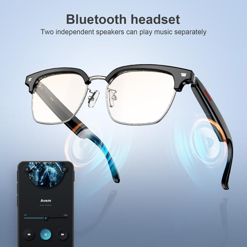 E13 Smart Glasses Wireless Bluetooth-Compatible 5.0 Sunglasses with Bluetooth Headphones Outdoor Sports Hands-Free Calling Music-Suitable for Any Occasion