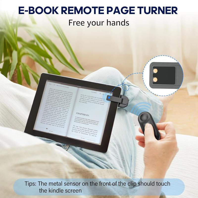 RF Remote Control Page Turner for Kindle, Ipad, Kobo, Accessories for Reading Comics/Novels, Photos & Video Camera Recording Remote