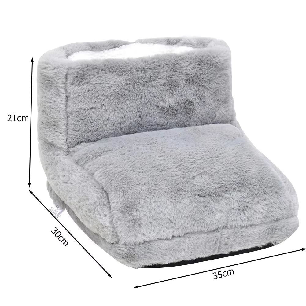 USB Electric Heater Foot Warmer Heated Comfort Fleece Suede Cushion Couple Warm Foot Cover Feet Heating Pads for Home Sleeping